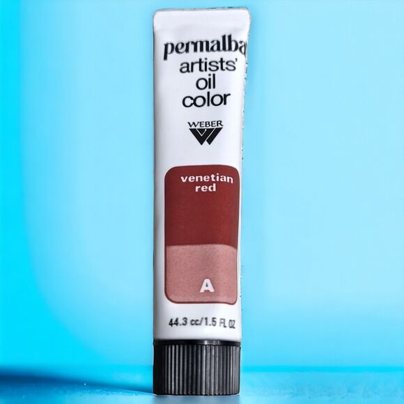 VTG Unused Weber Permalba Oil Color Cadmium Red Md Venetian Red Phthalo Red Rose - Picture 6 of 9